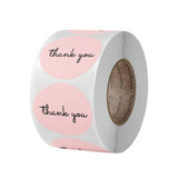 500pcs Pink Round Thank You Stickers – Self-Adhesive Gift Seal Labels for Gifts