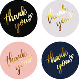 500pcs Pink Foil Thank You Stickers – Roll for Gift & Wedding Envelope Seals