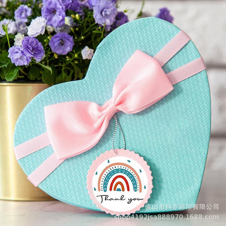 500pcs Rainbow Thank You Stickers – 1 Inch Round Labels for Colorful Gifts