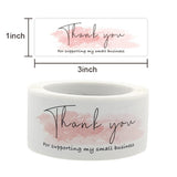 500pcs Rectangular Thank You Stickers – Roll for Gift Envelope Sealing & Packaging