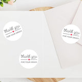 500pcs Round Thank You Stickers – 1 Inch White Paper Labels for Gifts & Orders