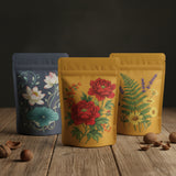 100pcs Custom Printed Snack Packaging Bag – Stand Up Pouch