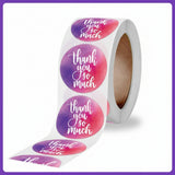500pcs Thanksgiving Thank You Stickers – 1 Inch Round Labels for Holiday Gifts