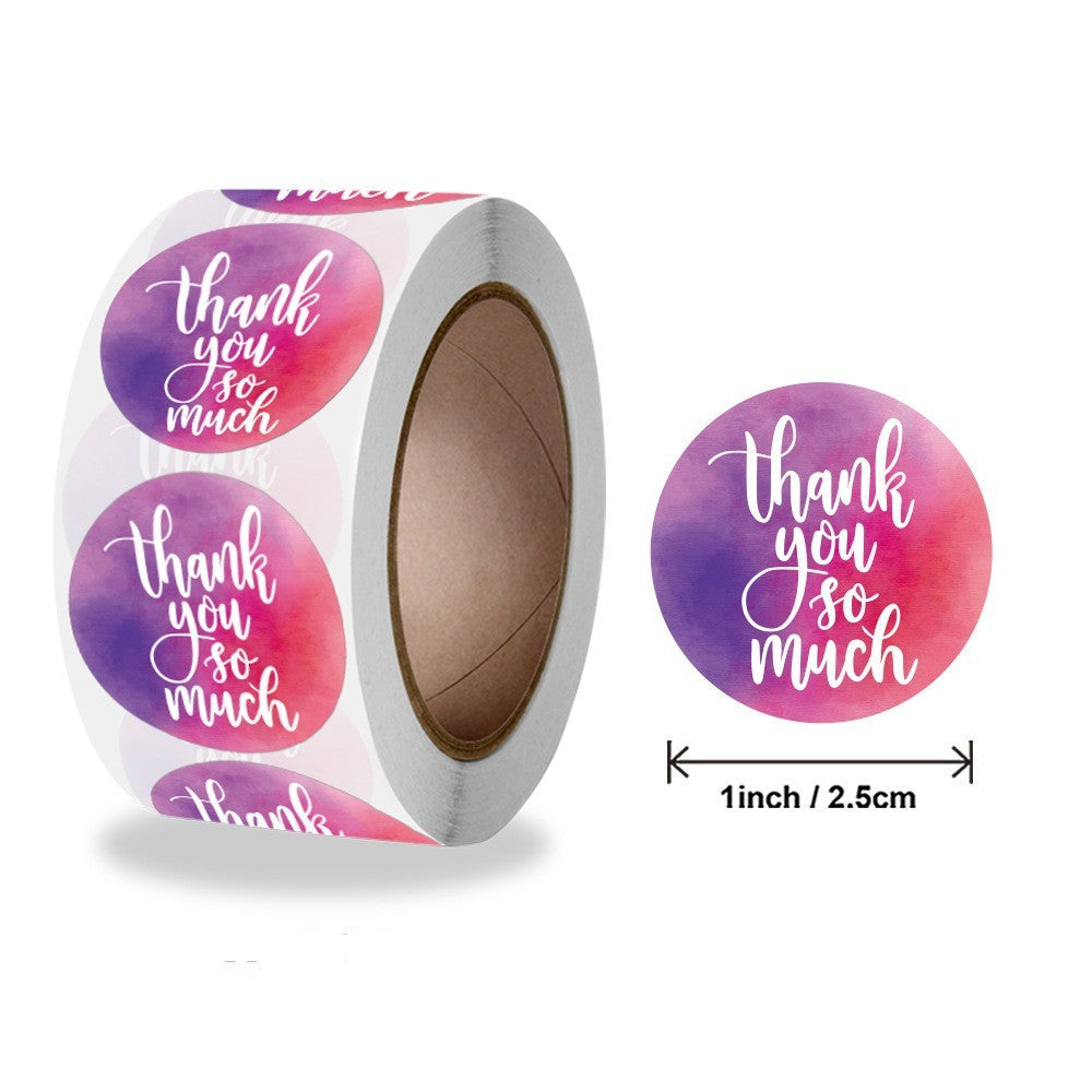 500pcs Thanksgiving Thank You Stickers – 1 Inch Round Labels for Holiday Gifts