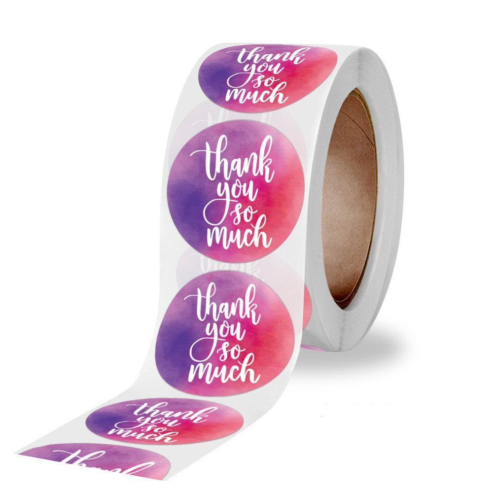 500pcs Thanksgiving Thank You Stickers – 1 Inch Round Labels for Holiday Gifts
