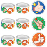Kids Thumbs-Up Reward Sticker Roll – Classroom Encouragement Label